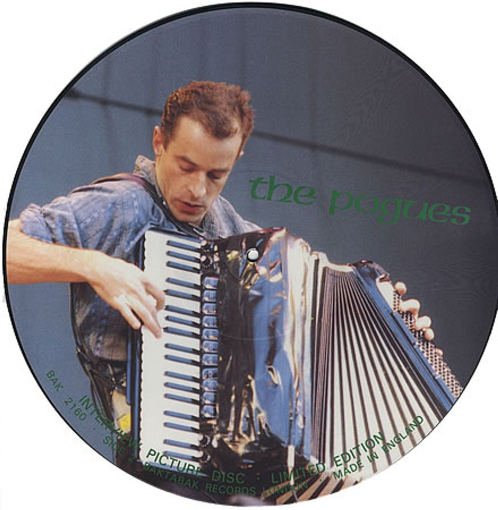The Pogues Interview Picture Disc UK picture disc LP (vinyl picture disc album) POGPDIN397431