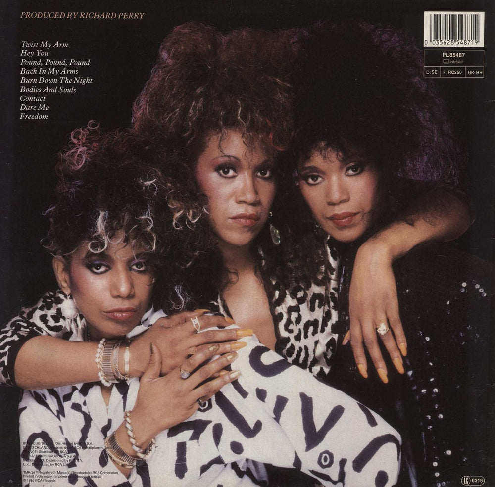 The Pointer Sisters Contact UK vinyl LP album (LP record) 035628548719