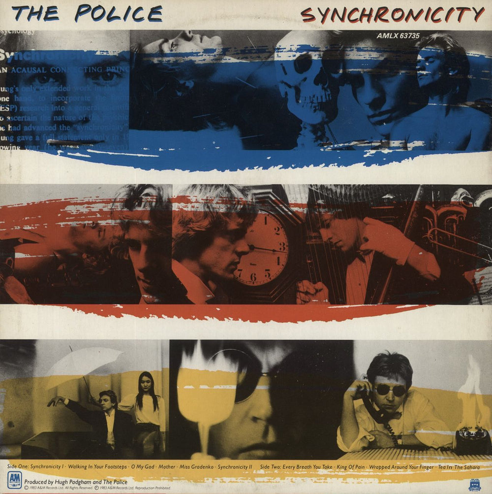 The Police Synchronicity + Merch Insert - VG/EX UK vinyl LP album (LP record)