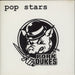 The Pork Dukes Pop Stars - Pink & Black Split Vinyl UK 7" vinyl single (7 inch record / 45) RUBBISH7003