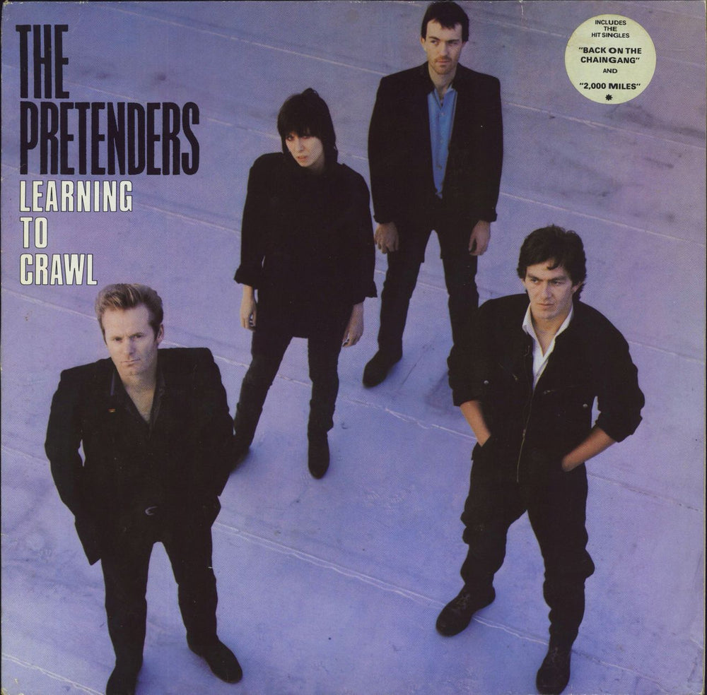 The Pretenders Learning To Crawl - Stickered sleeve - EX UK vinyl LP album (LP record) WX2