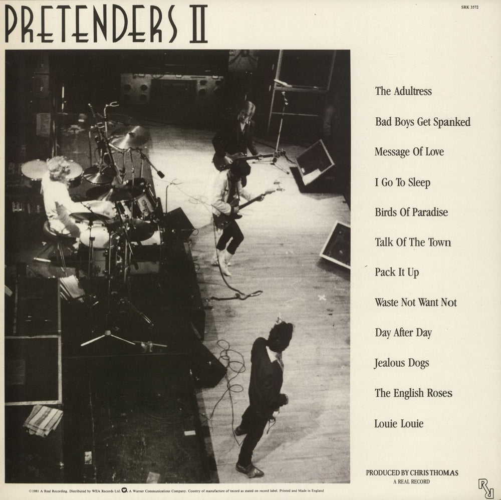 The Pretenders Pretenders II + Circular Title Stickered UK vinyl LP album (LP record)