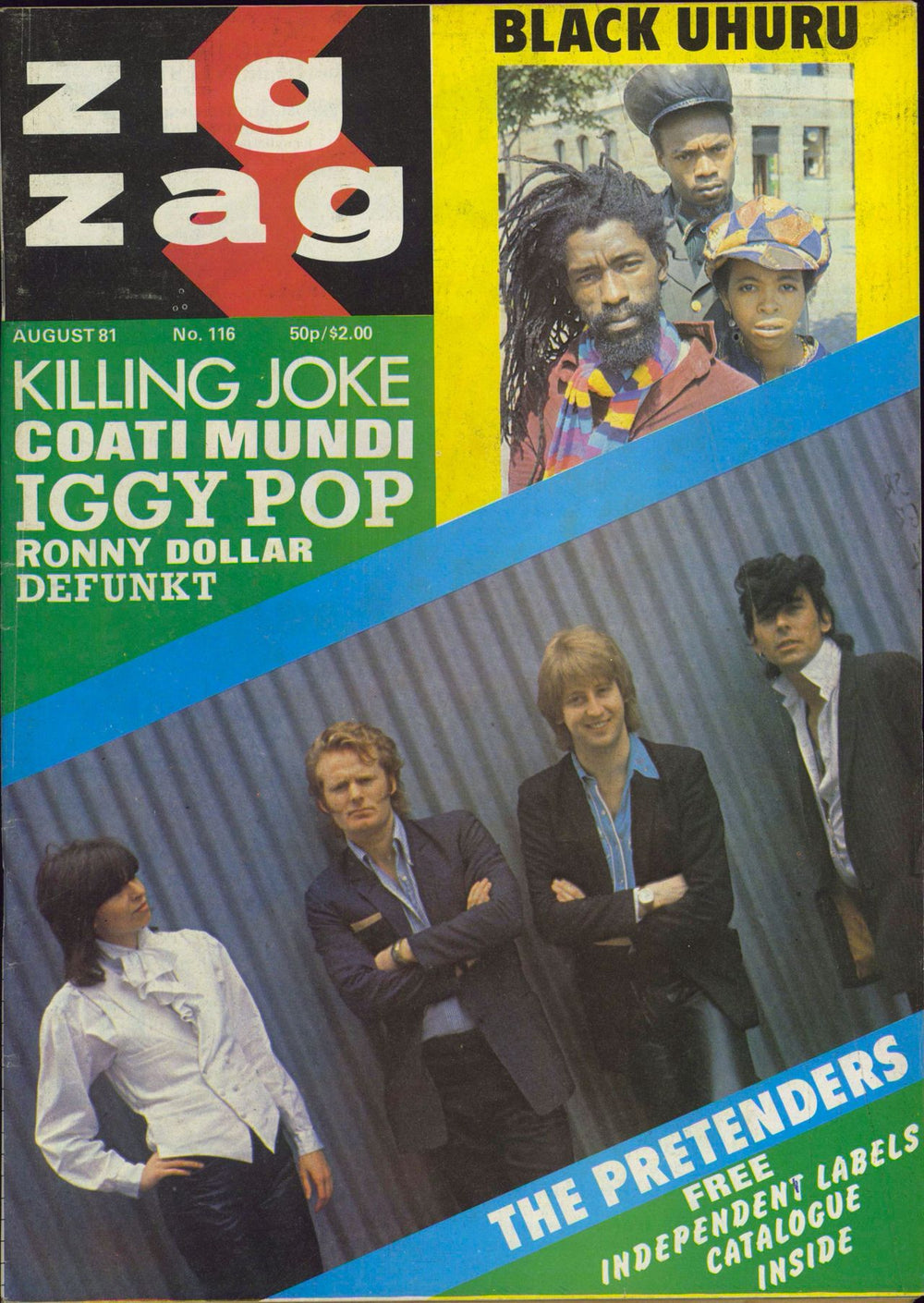 The Pretenders Zig Zag Magazine No. 116 UK magazine #116