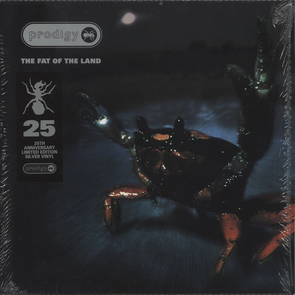 The Prodigy The Fat Of The Land - Silver Vinyl 25th Anniversary Edition UK 2-LP vinyl record set (Double LP Album) XL121LP2