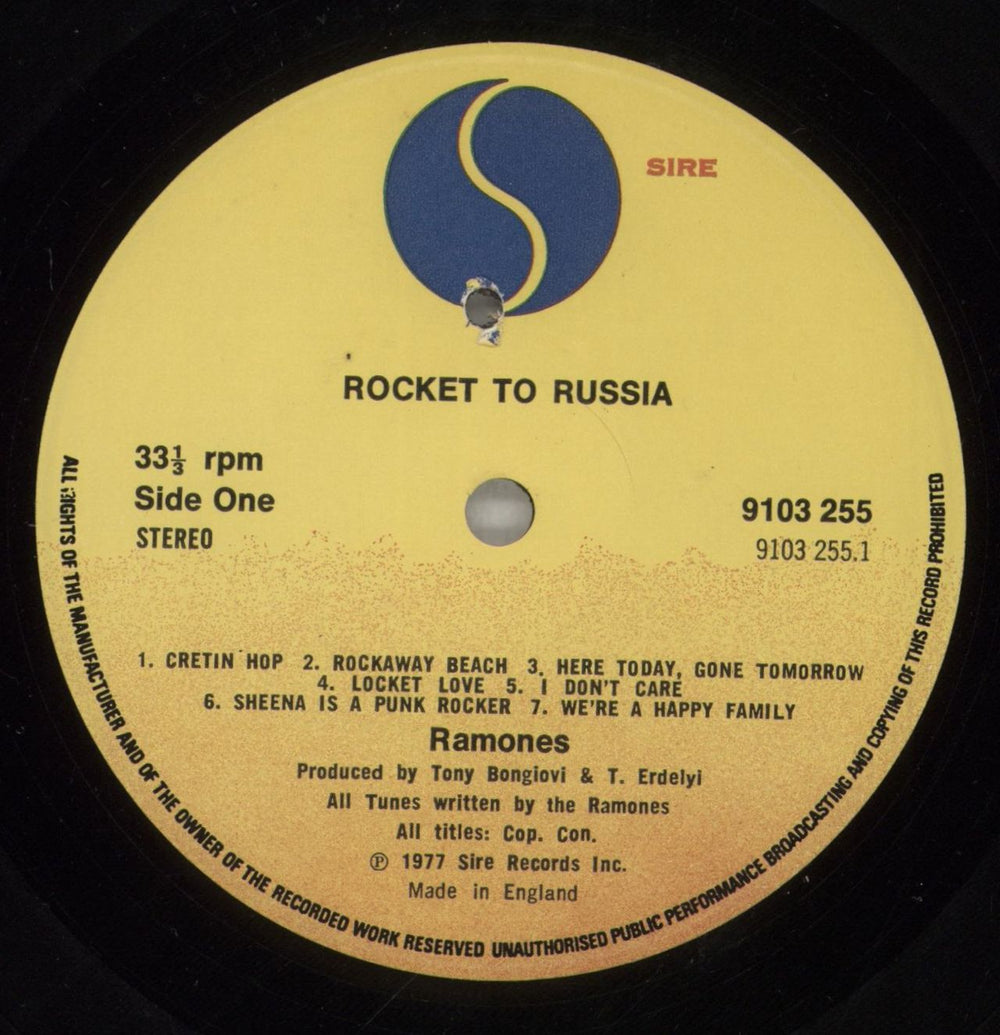 The Ramones Rocket To Russia - EX UK vinyl LP album (LP record) RAMLPRO791235