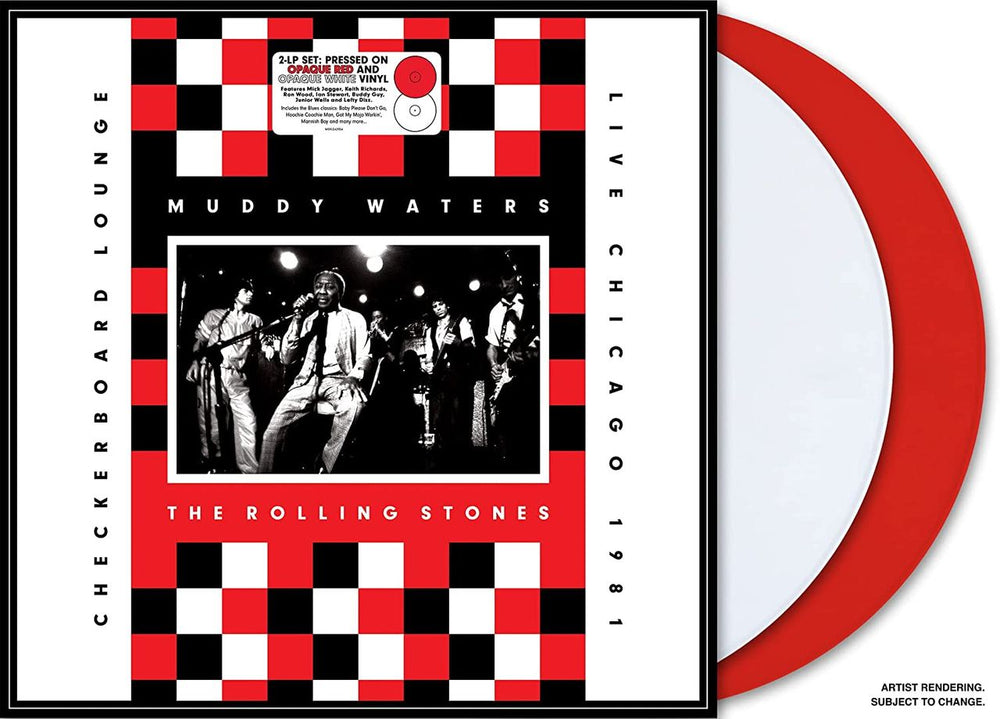 The Rolling Stones Checkerboard Lounge Live Chicago 1981 - Opaque Red & White Vinyl - Sealed UK 2-LP vinyl record set (Double LP Album) 4542954