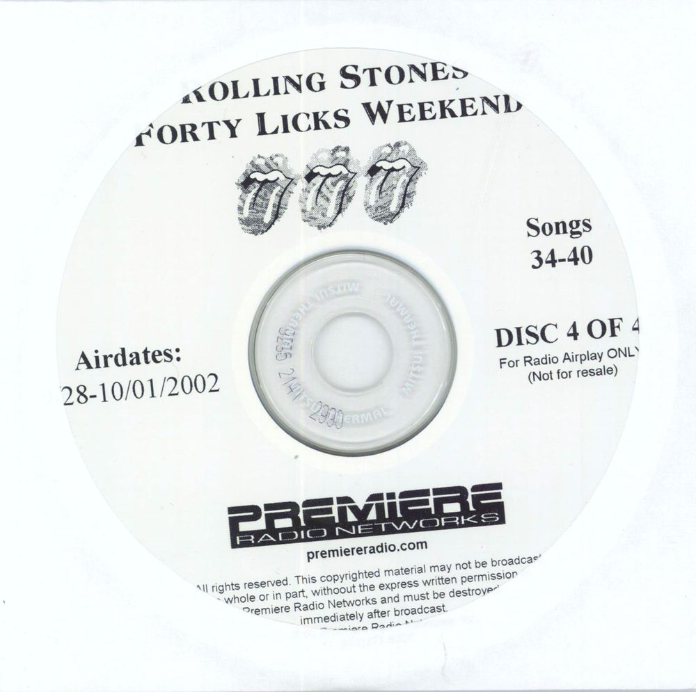 The Rolling Stones Forty Licks Weekend - complete 7CD set US 7-CD album set