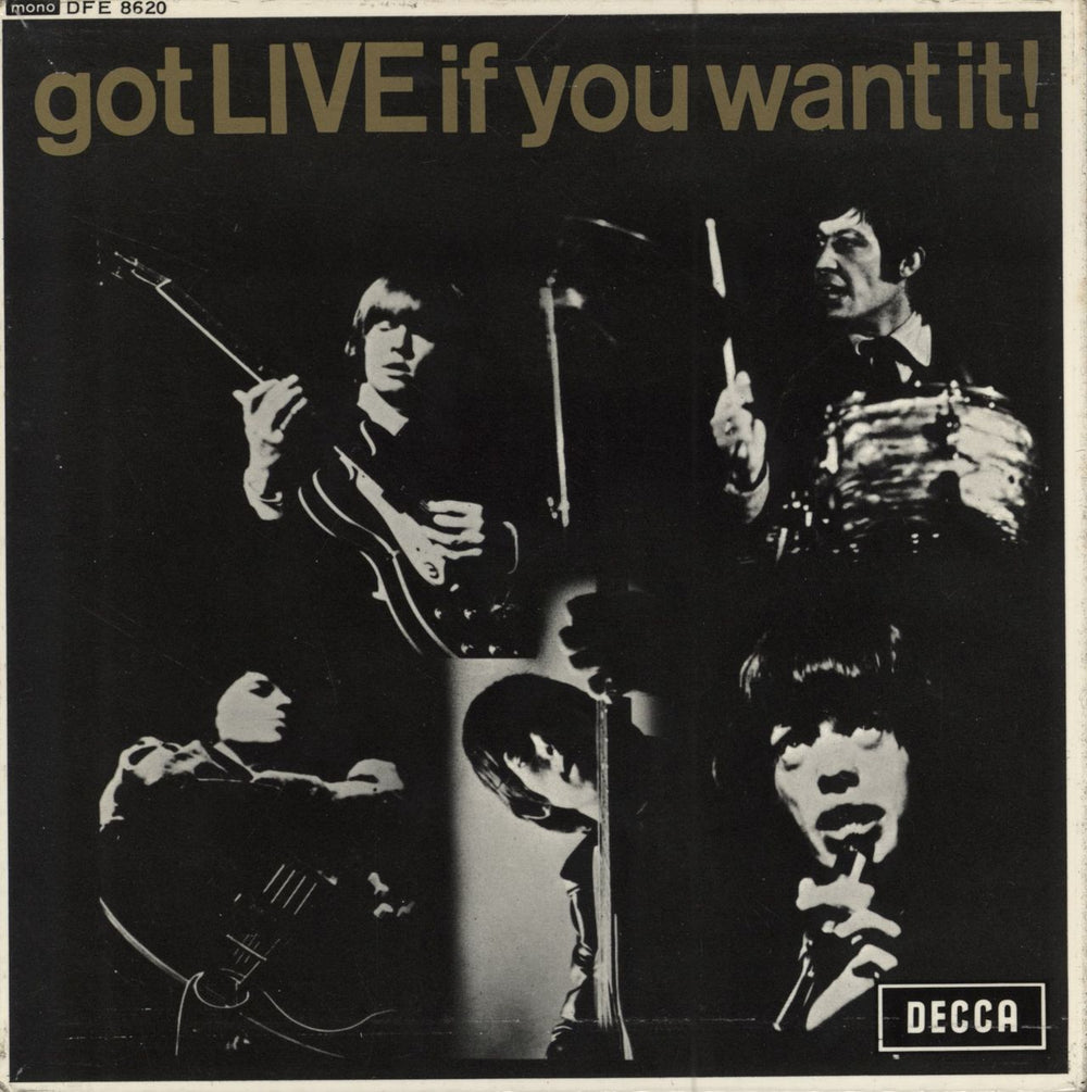 The Rolling Stones Got Live If You Want It EP - 70s + F/B UK 7" vinyl single (7 inch record / 45) DFE8620