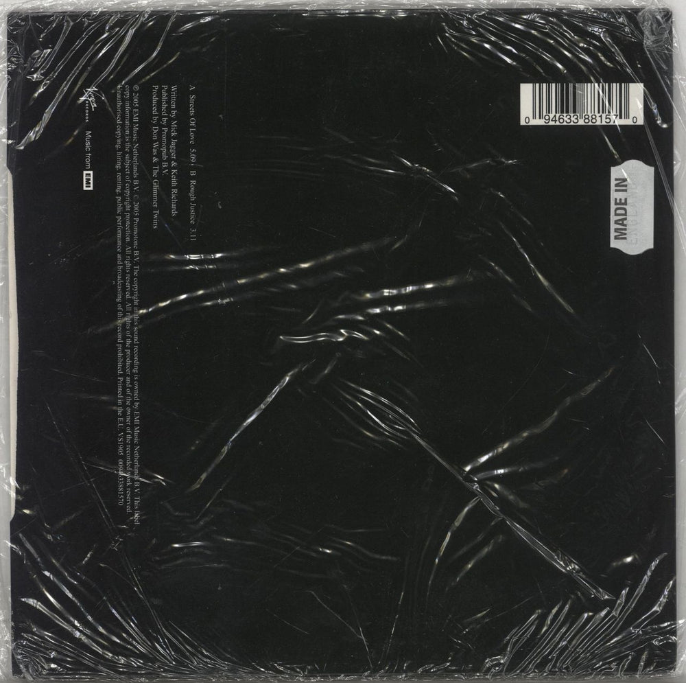 The Rolling Stones Streets Of Love / Rough Justice - Red Vinyl - Sealed Import UK 7" vinyl single (7 inch record / 45) 094633881570