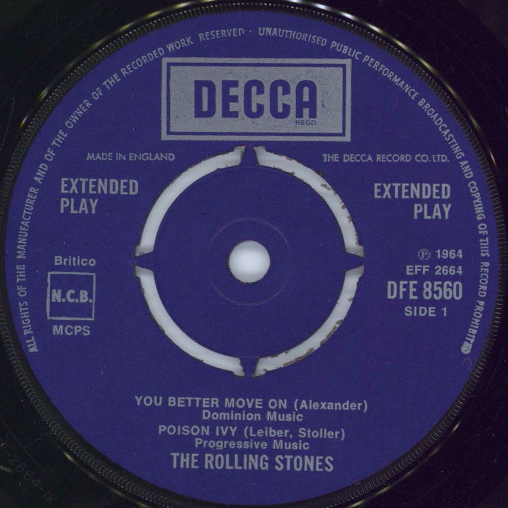 The Rolling Stones The Rolling Stones EP - 2nd - Britco & NCB UK 7" vinyl single (7 inch record / 45) ROL07TH63306