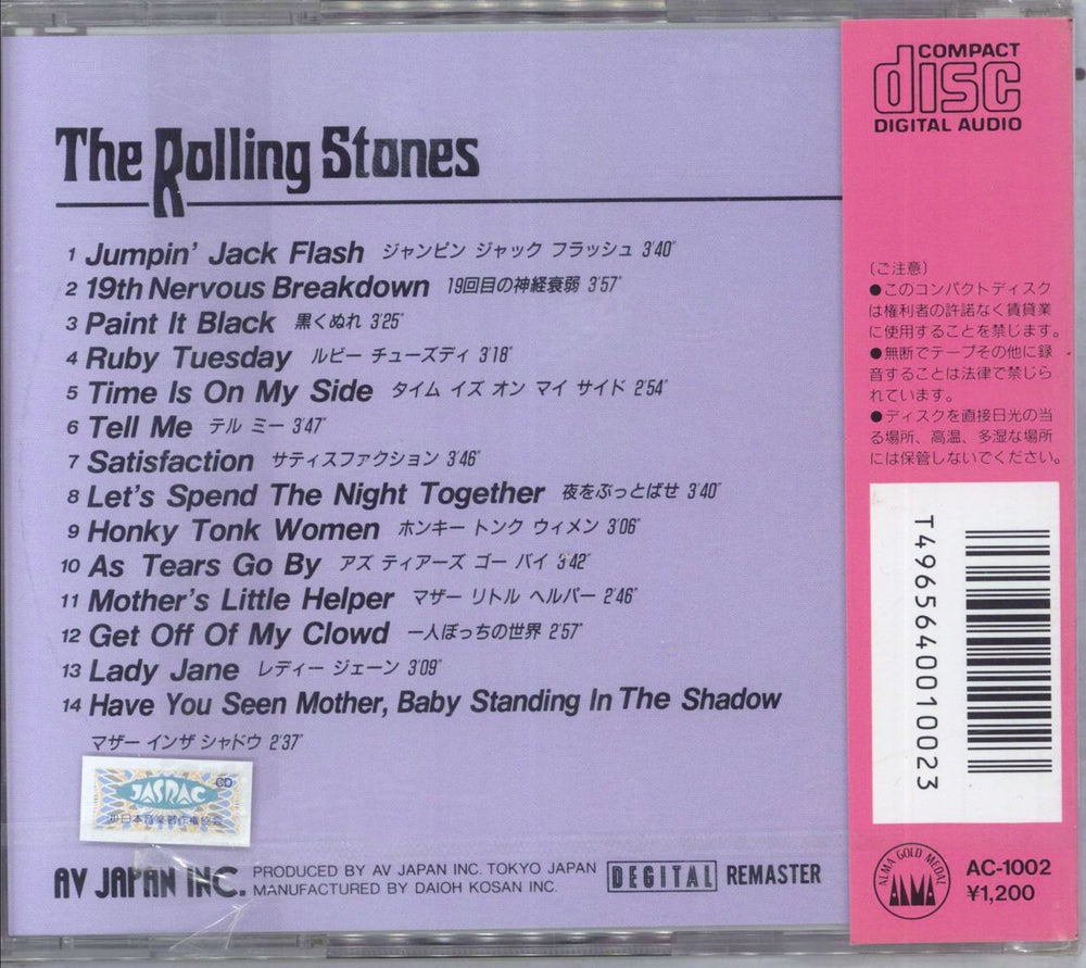 The Rolling Stones The Rolling Stones - Sealed Japanese CD album (CDLP)