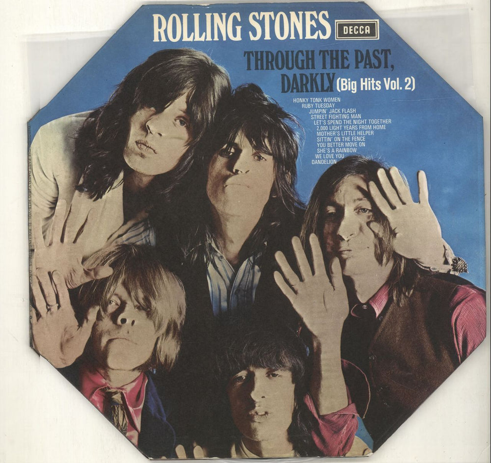 The Rolling Stones Through The Past Darkly - 1st (a) - Oct - VG UK vinyl LP album (LP record) SKL5019