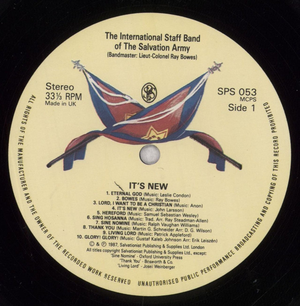 The Salvation Army It's New - The New Tune Book Of The Salvation Army UK vinyl LP album (LP record) XYTLPIT841432