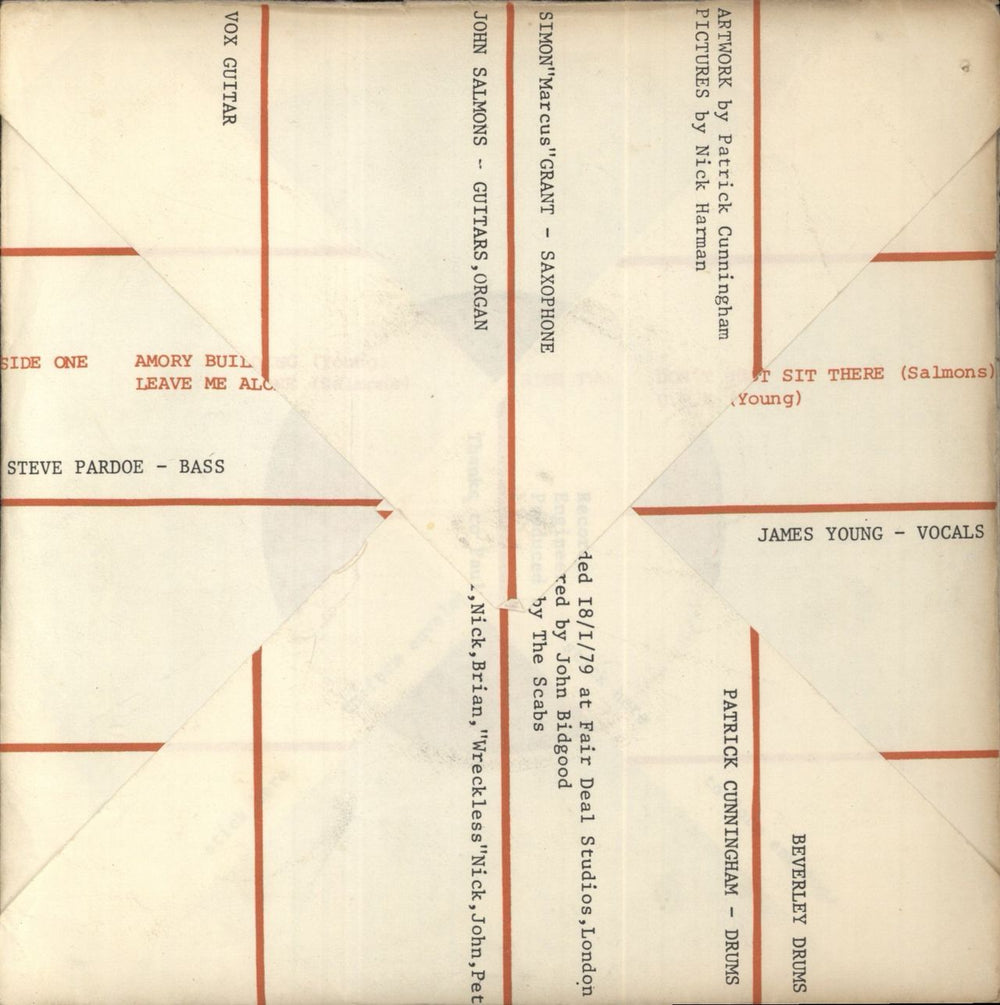 The Scabs (70S) The Scabs E.P. - EX UK 7" vinyl single (7 inch record / 45)