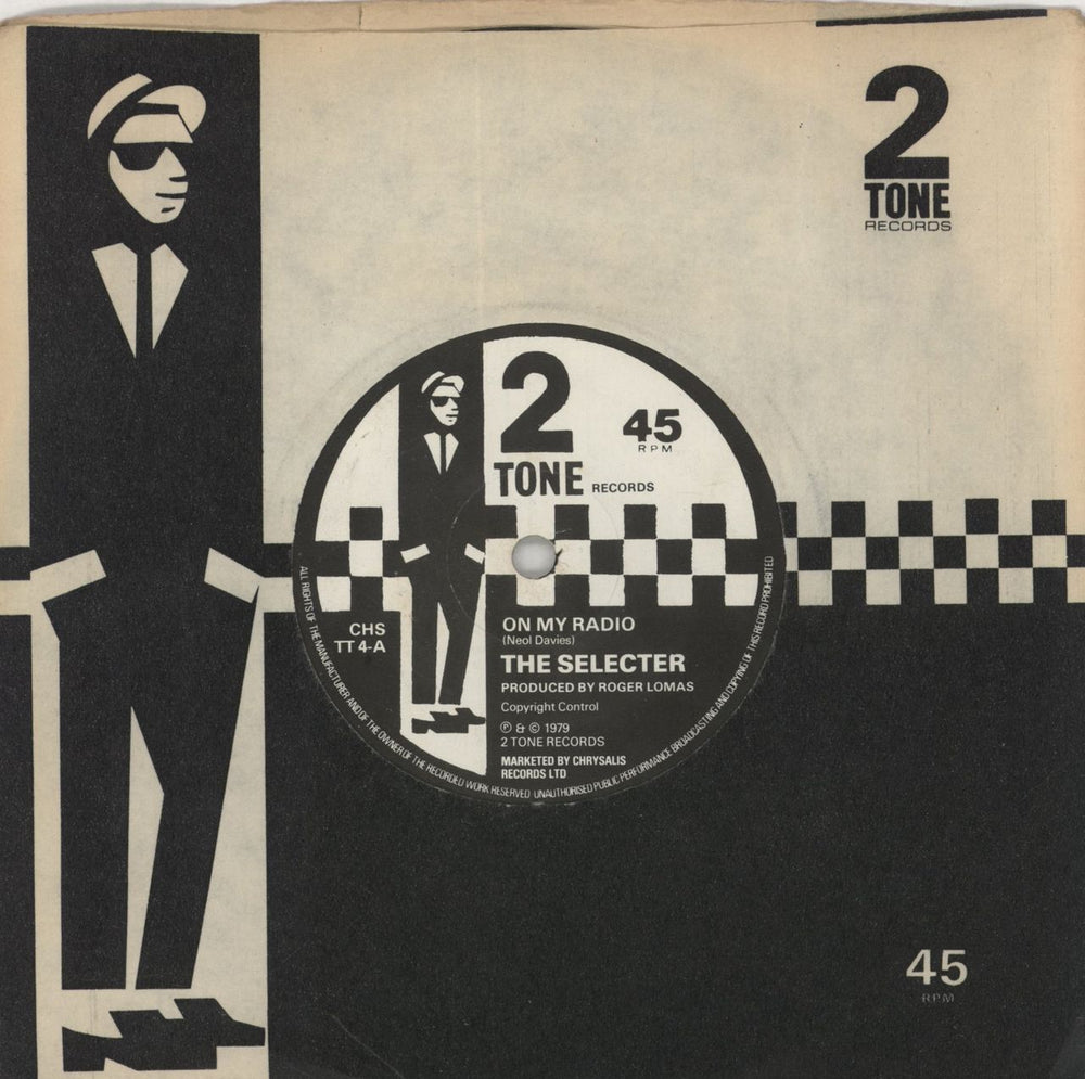 The Selecter On My Radio - Solid UK 7" vinyl single (7 inch record / 45) CHSTT4