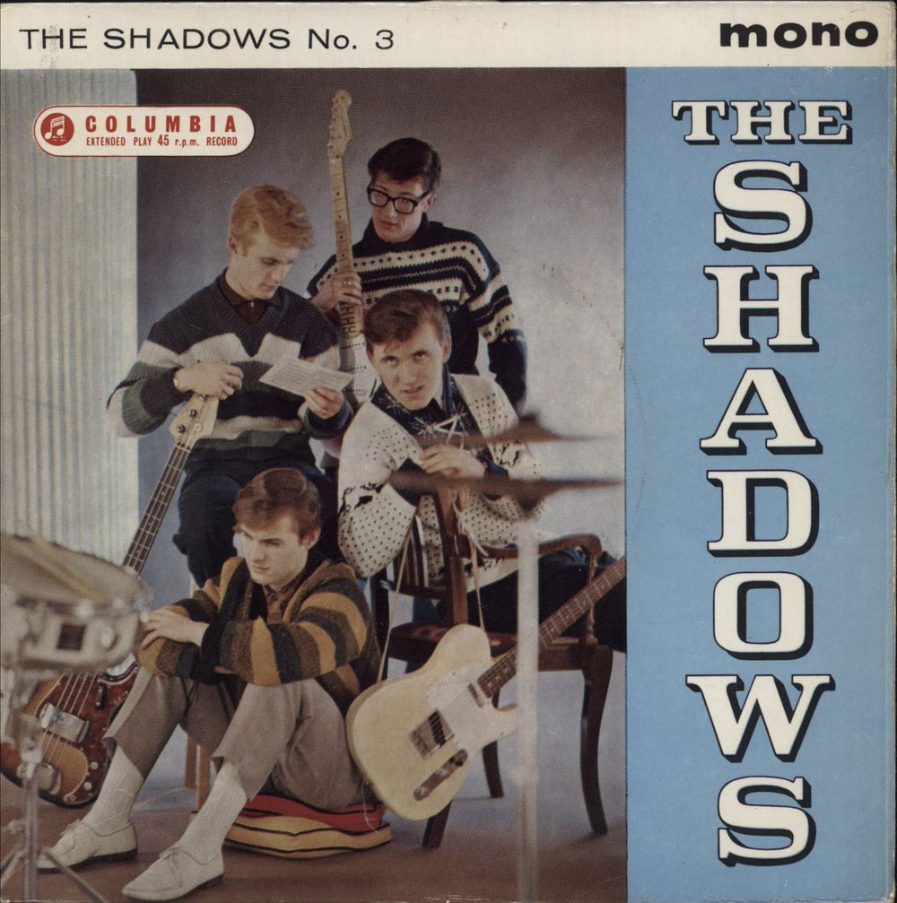 The Shadows The Shadows No. 3 - 1st UK 7" vinyl single (7 inch record / 45) SEG8166