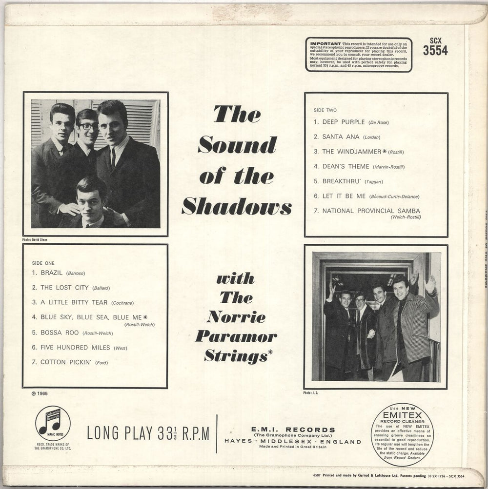 The Shadows The Sound Of The Shadows - 1st UK vinyl LP album (LP record) SHDLPTH740704