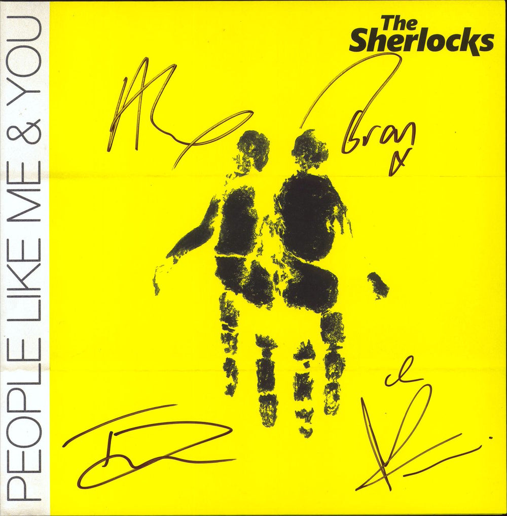 The Sherlocks People Like Me & You - Neon Yellow Vinyl + Autographed Sleeve UK vinyl LP album (LP record) TEDDYBOY002NYLP