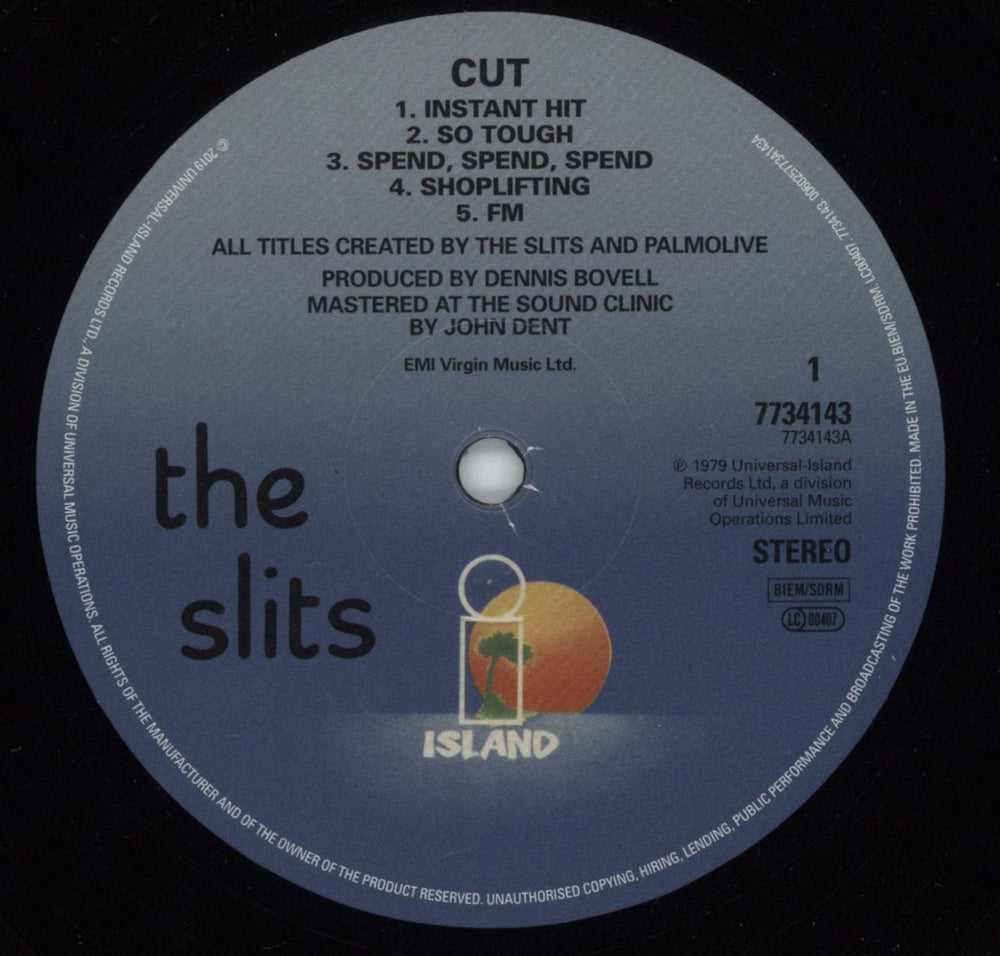 The Slits Cut: Remastered - 180 Gram Vinyl UK vinyl LP album (LP record) SLILPCU783498