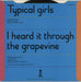 The Slits Typical Girls - P/S - Solid UK 7" vinyl single (7 inch record / 45)