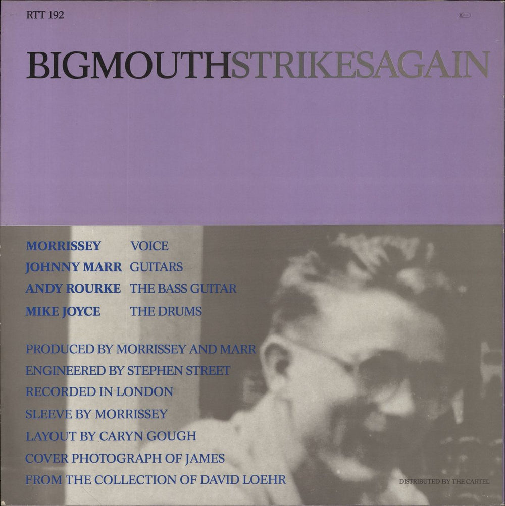 The Smiths Bigmouth Strikes Again - Stickered UK 12" vinyl single (12 inch record / Maxi-single)