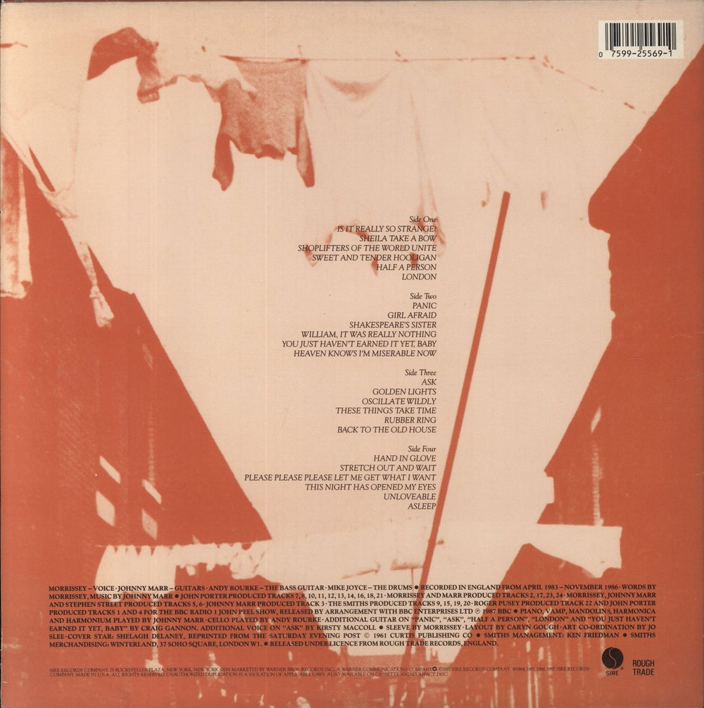 The Smiths Louder Than Bombs US 2-LP vinyl record set (Double LP Album) 075992556910