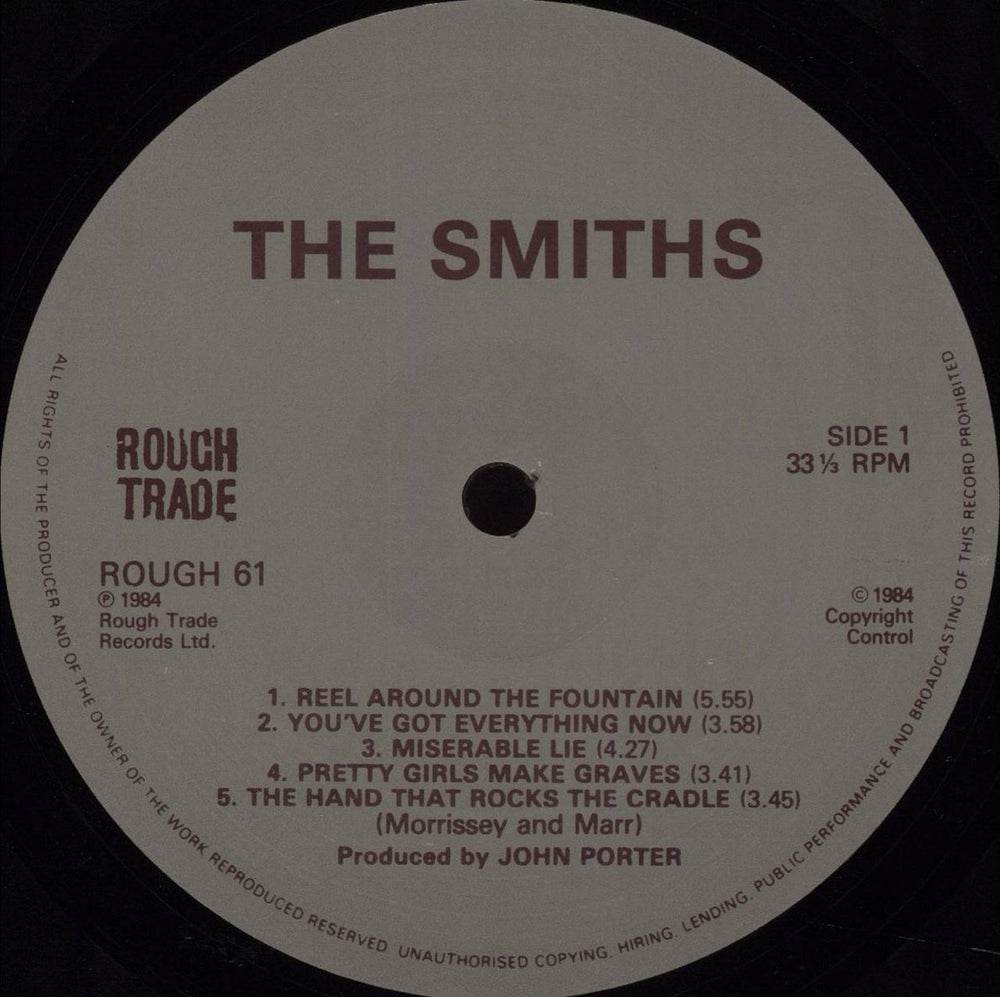 The Smiths The Smiths - 2nd - VG UK vinyl LP album (LP record) SMILPTH675116