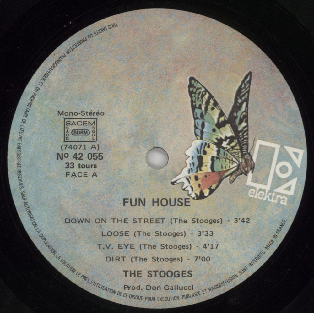 The Stooges Fun House - Butterfly French vinyl LP album (LP record) TSGLPFU544142