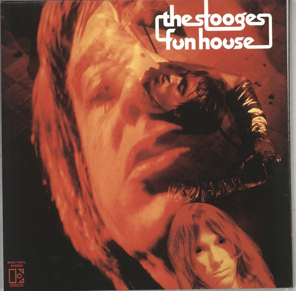 The Stooges Fun House - Orange & Blue Vinyl UK vinyl LP album (LP record) 81227941192