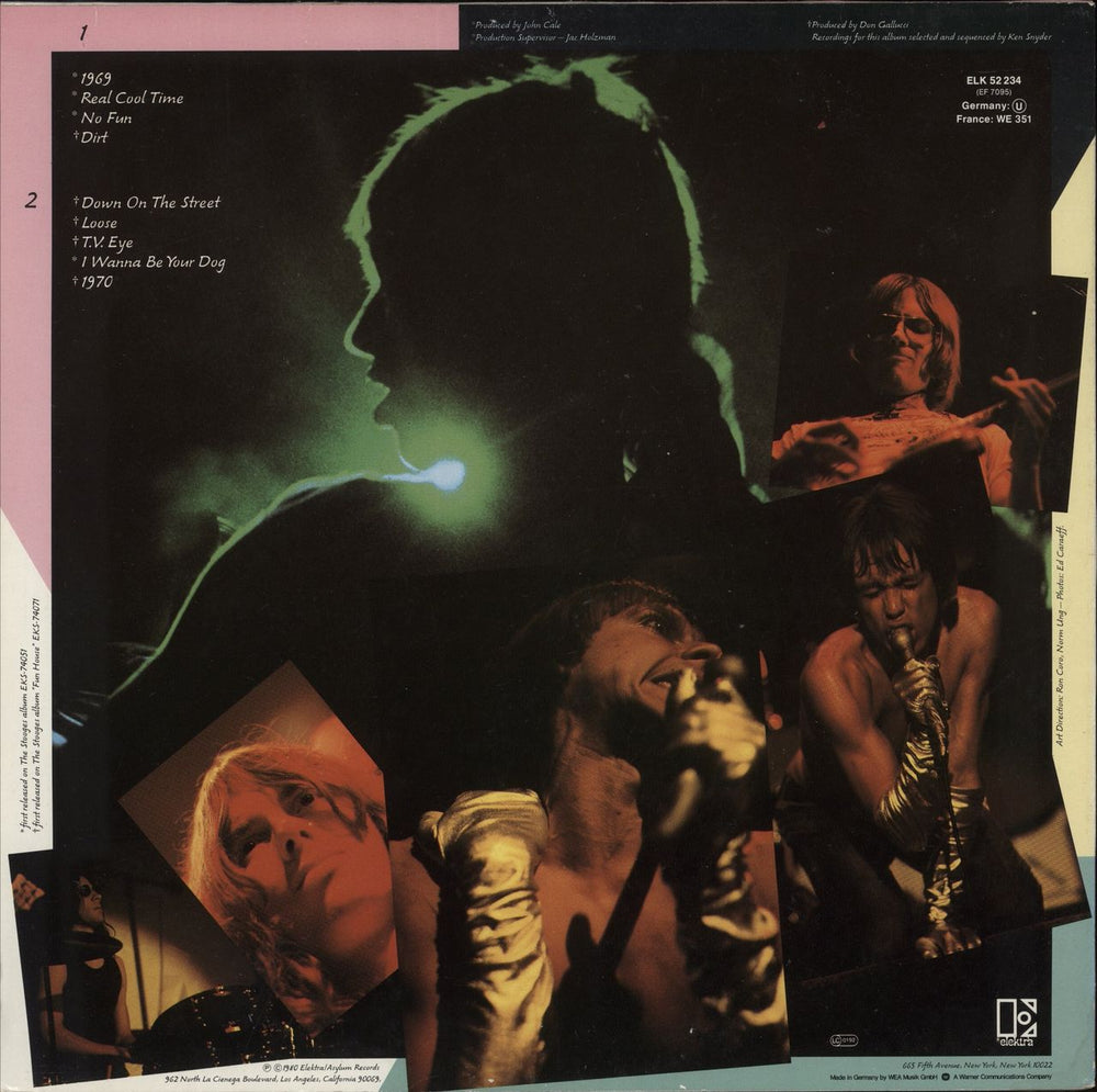 The Stooges No Fun - Red Label German vinyl LP album (LP record)