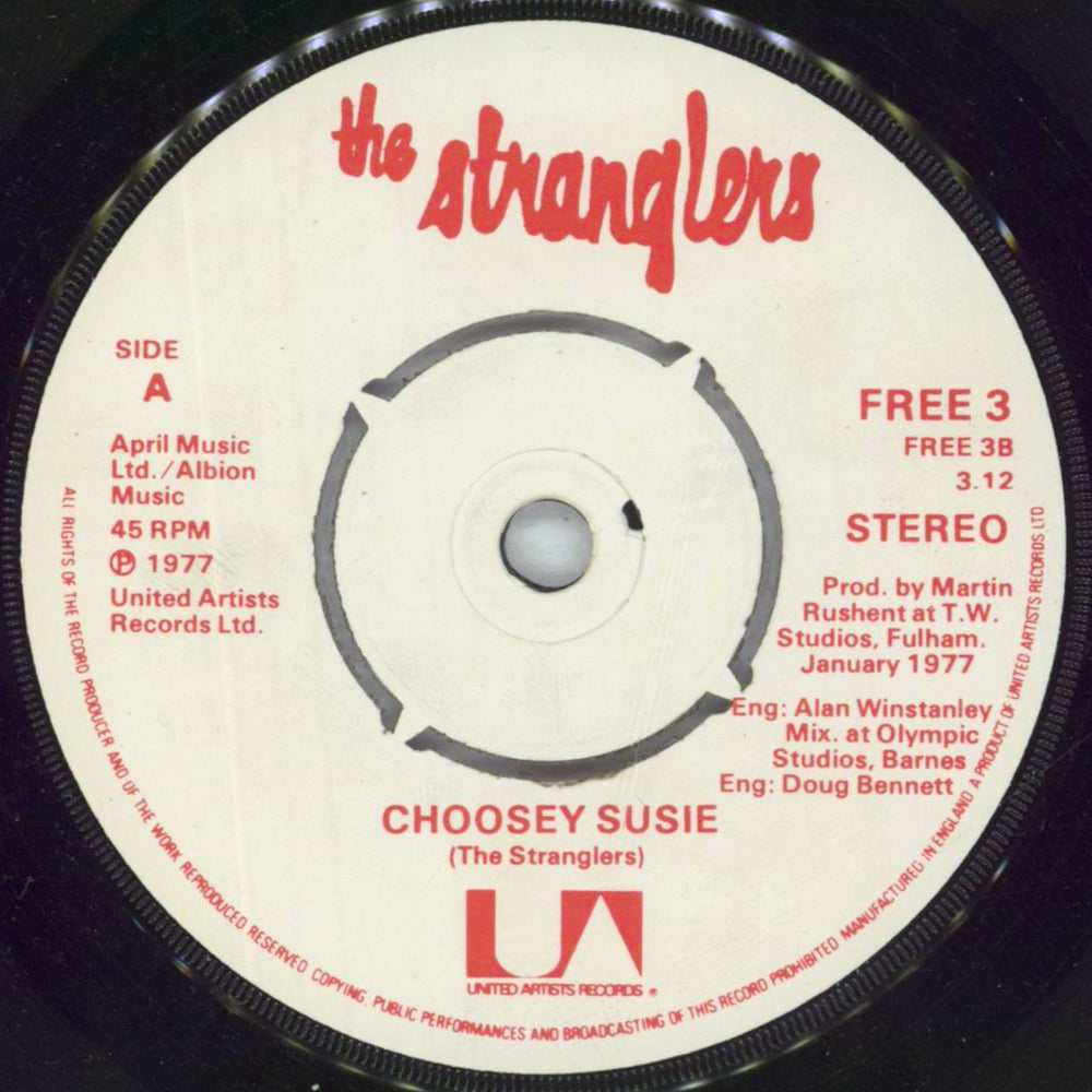 The Stranglers Peasant In The Big Shitty UK Promo 7" vinyl single (7 inch record / 45) STR07PE819647