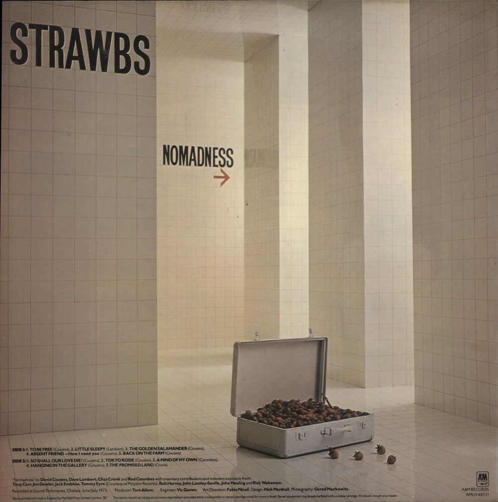 The Strawbs Nomadness + Insert UK vinyl LP album (LP record)