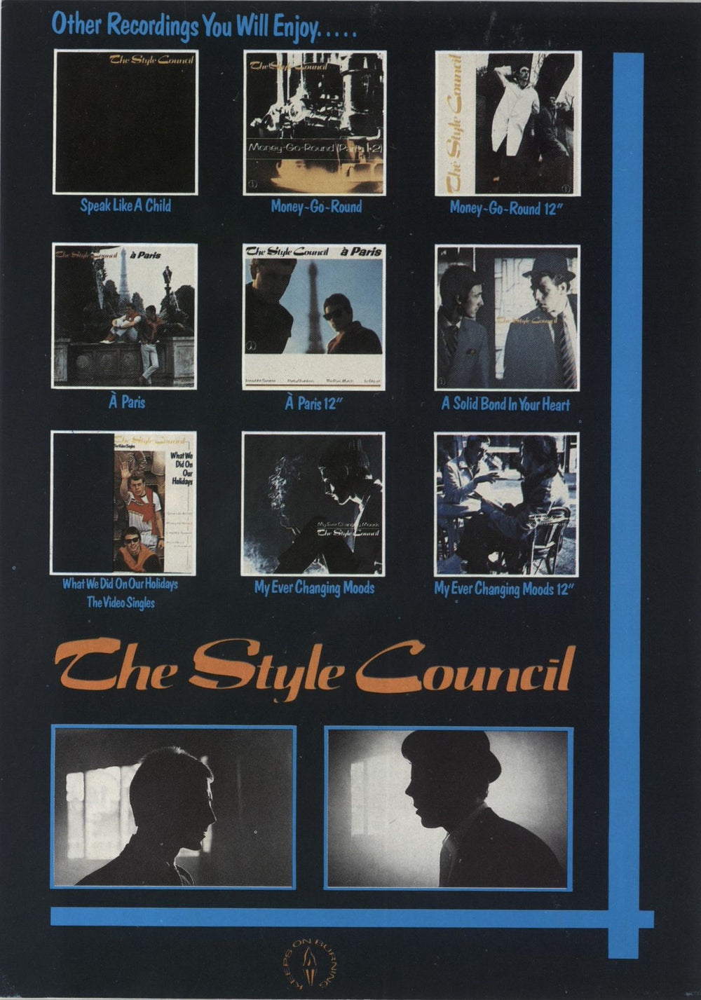 The Style Council Café Bleu + Booklet & Inner - EX UK vinyl LP album (LP record) 1984