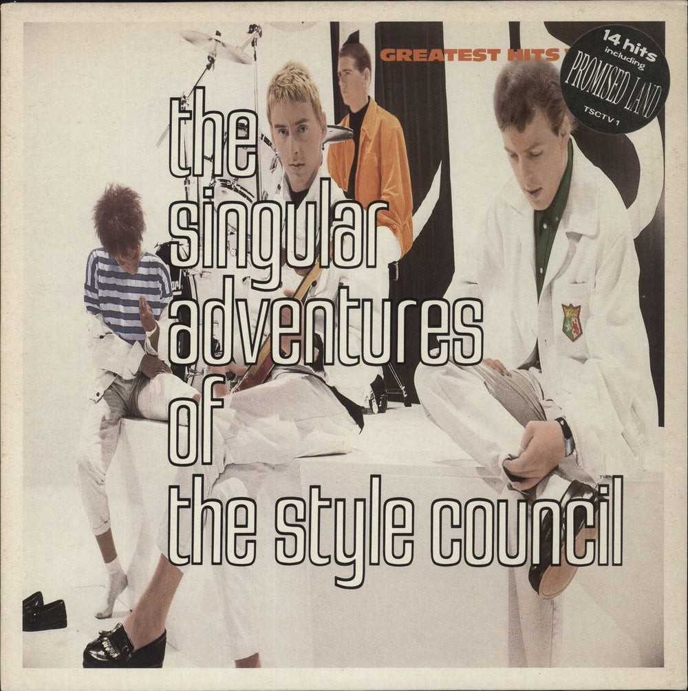 The Style Council The Singular Adventures Of The Style Council - Hype Sticker - EX UK vinyl LP album (LP record) TSCTV1