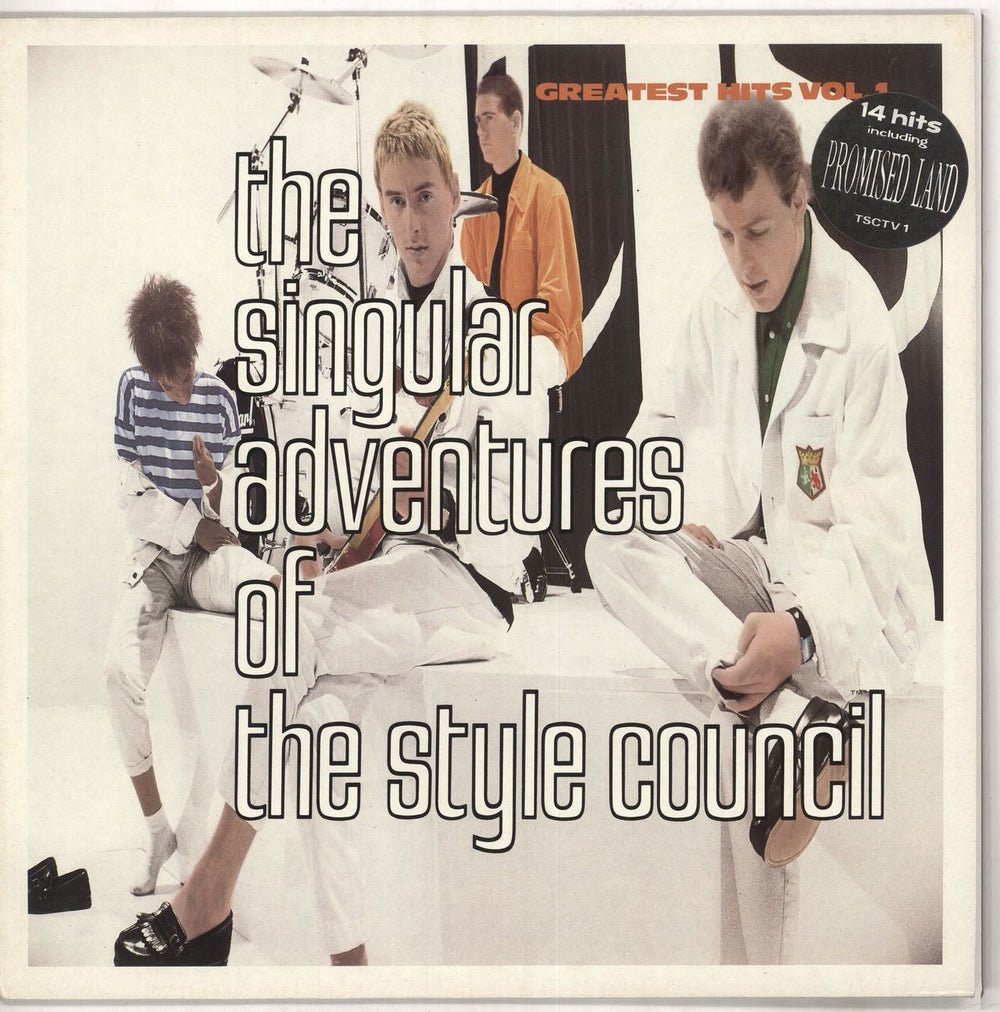 The Style Council The Singular Adventures Of The Style Council - Stickered UK vinyl LP album (LP record) TSCTV1