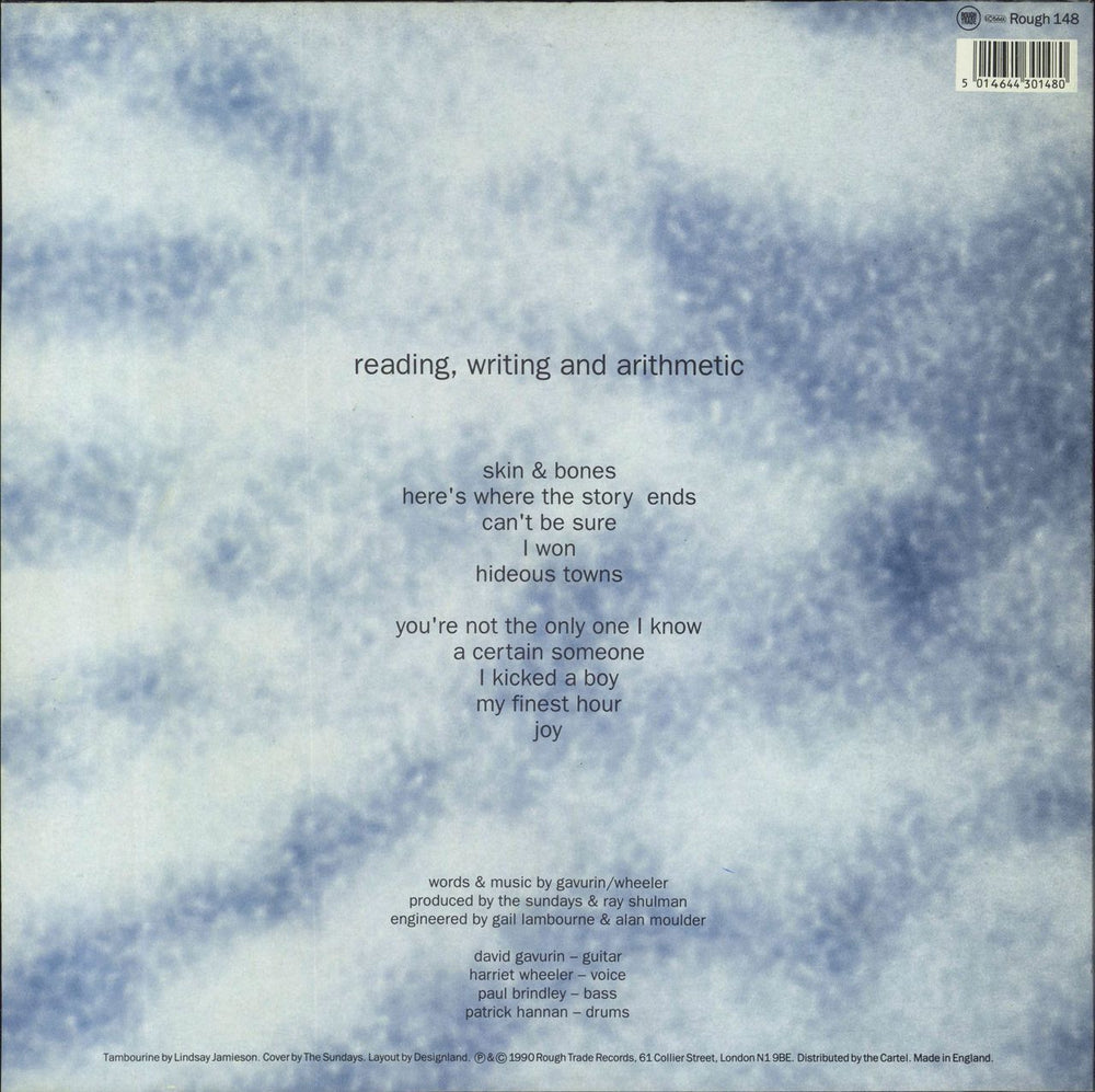 The Sundays Reading Writing And Arithmetic UK vinyl LP album (LP record) 5014644301480