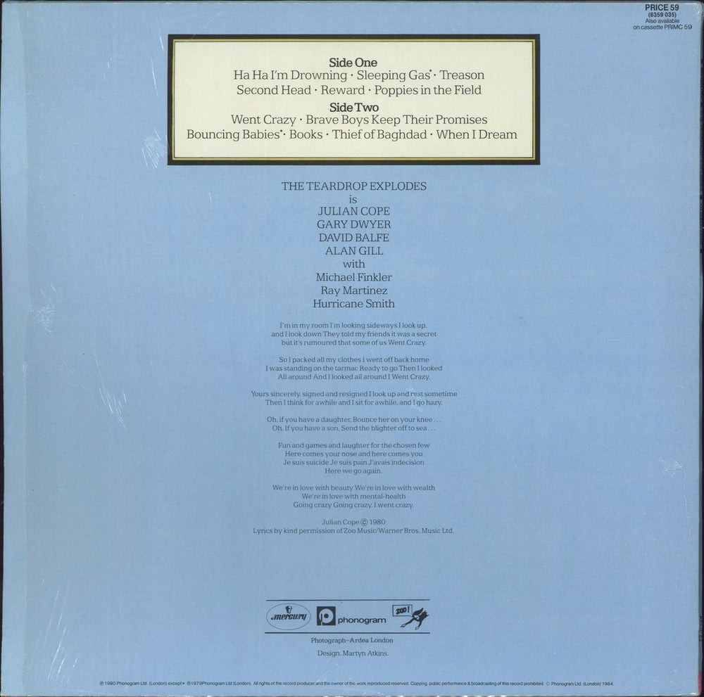 The Teardrop Explodes Kilimanjaro - Shrink UK vinyl LP album (LP record)