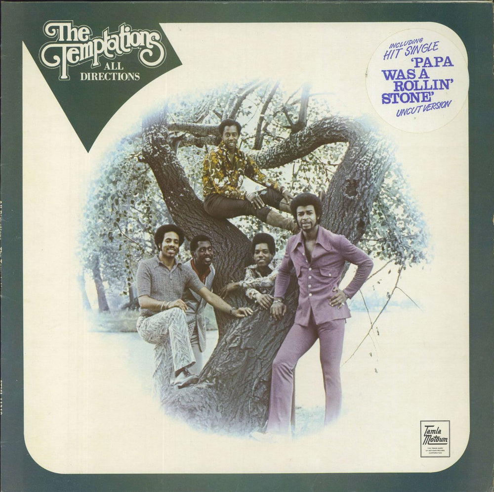 The Temptations All Directions - Hype Stickered Sleeve UK vinyl LP album (LP record) STML11218