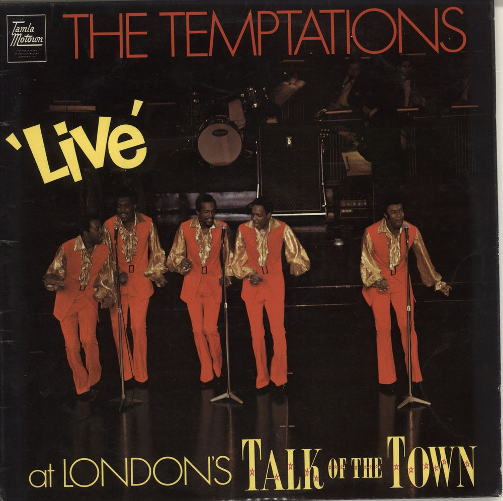 The Temptations Live At London's Talk Of The Town UK vinyl LP album (LP record) STML11141