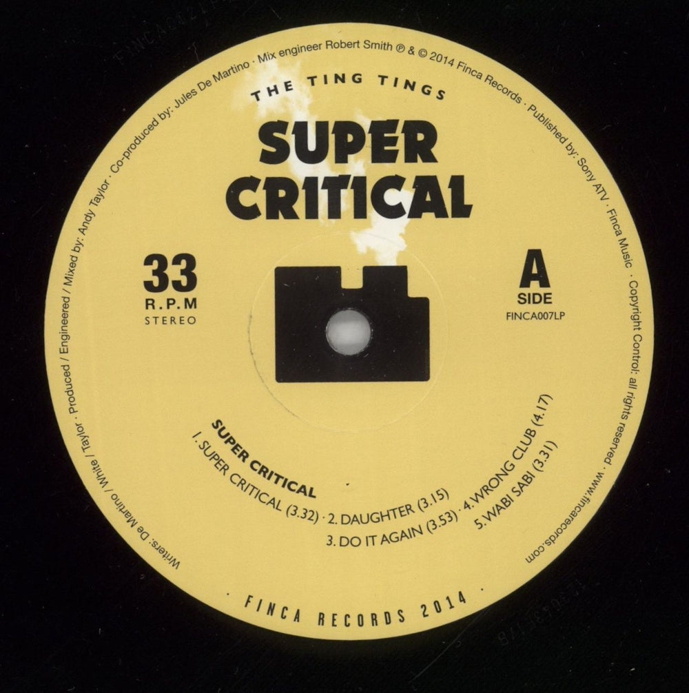 The Ting Tings Super Critical - Picture Disc UK vinyl LP album (LP record) T2TLPSU865292
