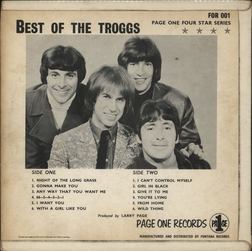 The Troggs Best Of The Troggs - 1st - VG UK vinyl LP album (LP record)