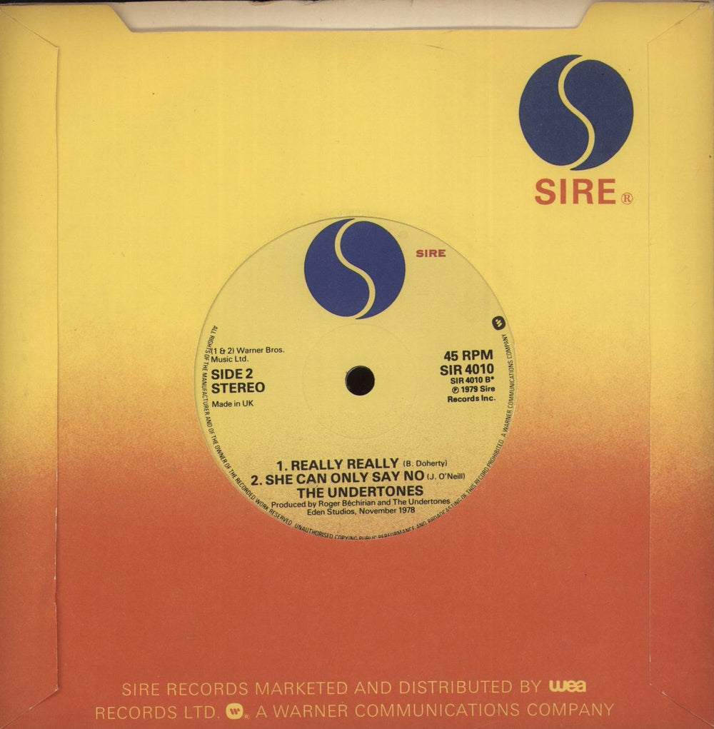 The Undertones Get Over You UK 7" vinyl single (7 inch record / 45) UDT07GE610509