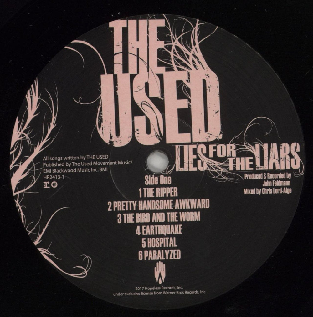 The Used Lies For The Liars US vinyl LP album (LP record) USDLPLI863368