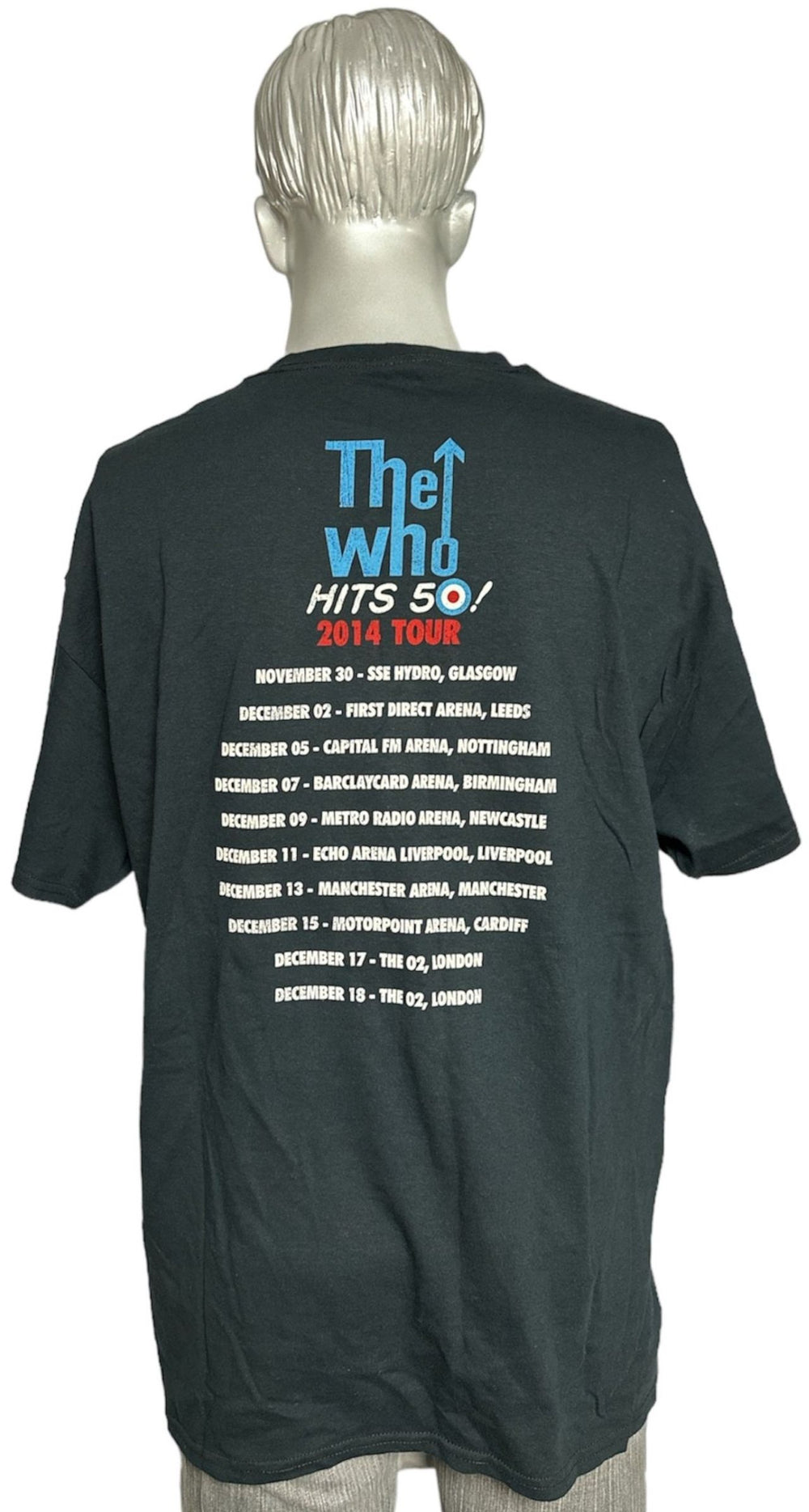 The Who Hits 50! 2014 Tour UK Promo t-shirt