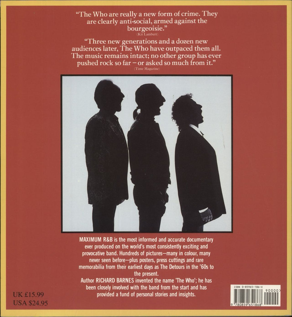 The Who Maximum R&B UK book 9780859651868