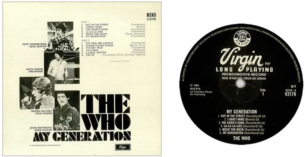 The Who My Generation - VG UK vinyl LP album (LP record) WHOLPMY60779