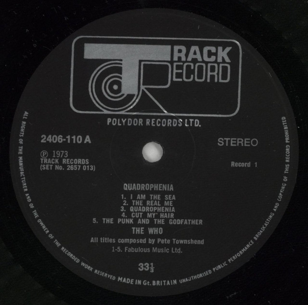 The Who Quadrophenia - 1st EX - booklet attached UK 2-LP vinyl record set (Double LP Album) WHO2LQU568637