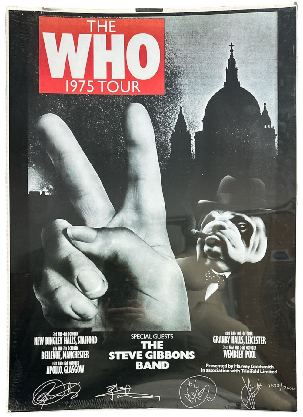 The Who The Who 1975 UK tour - Limited Print UK artwork TOUR POSTER