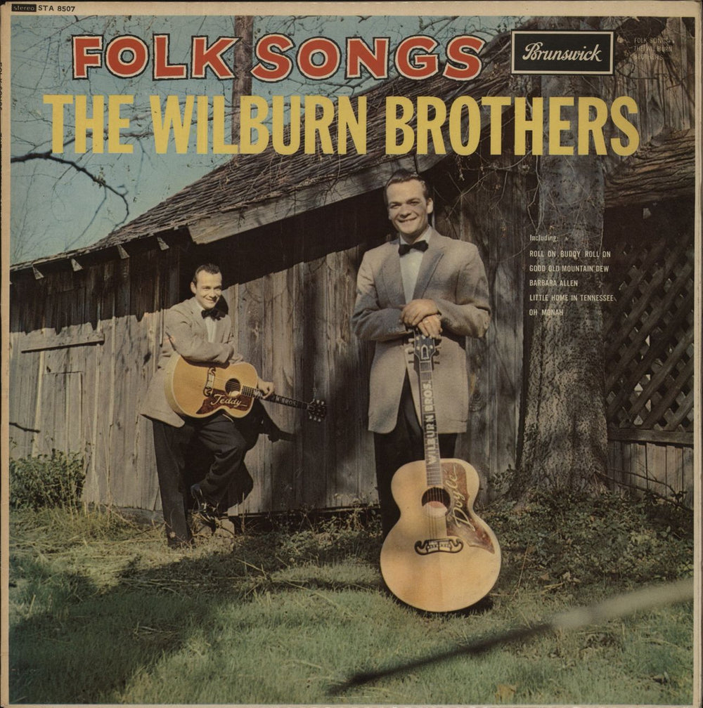 The Wilburn Brothers Folk Songs - Test Pressings UK 2-LP vinyl record set (Double LP Album) STA8507