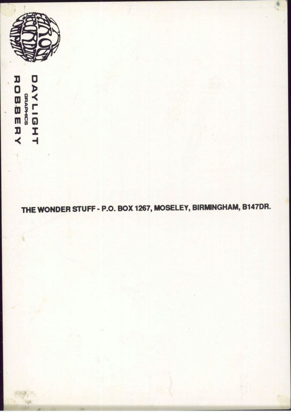 The Wonder Stuff Welcome to the Cheap Seats EP + Promo Postcard UK 7" vinyl single (7 inch record / 45) 1992